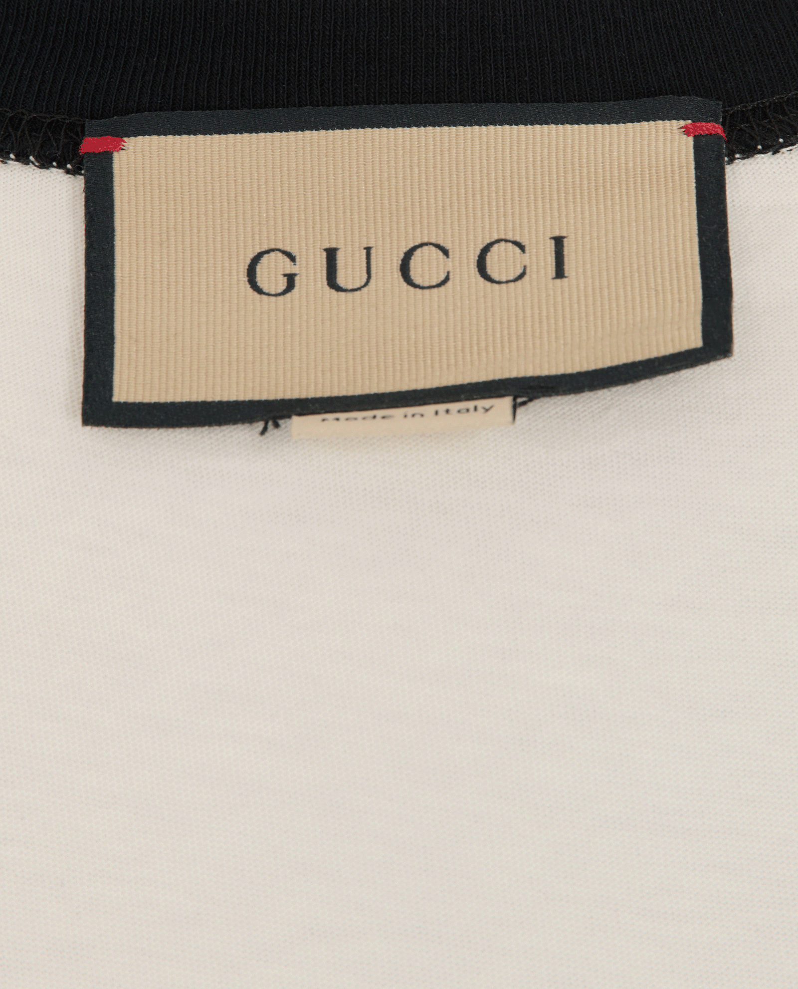 Gucci Logo T-Shirt, &pound;150, Clothing, Black/White, Cotton, Other view
