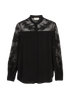 Alexander McQueen Lace Shirt, &pound;220, Clothing, Black, Silk, Front view