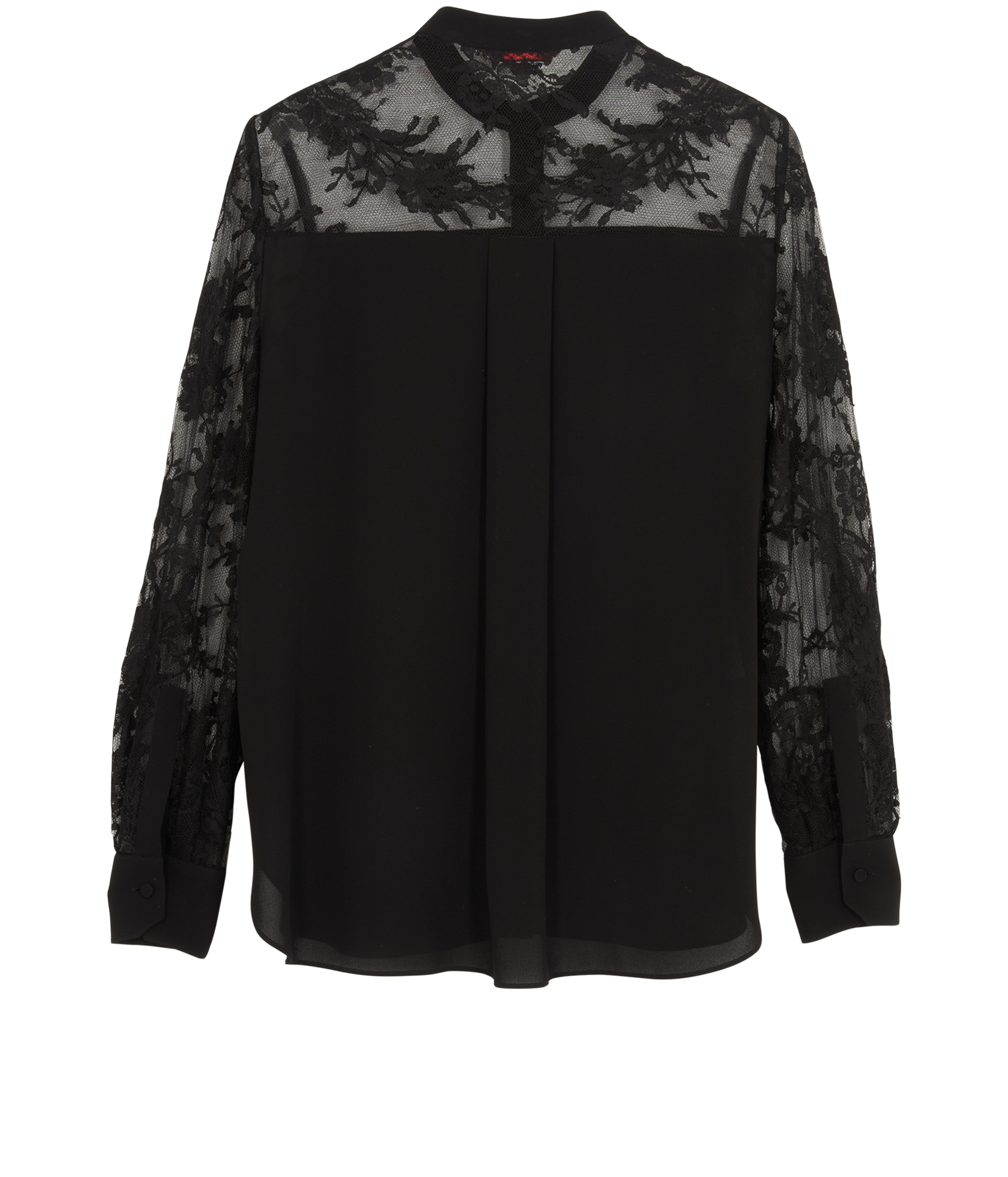 Alexander McQueen Lace Shirt, &pound;220, Clothing, Black, Silk, Back view
