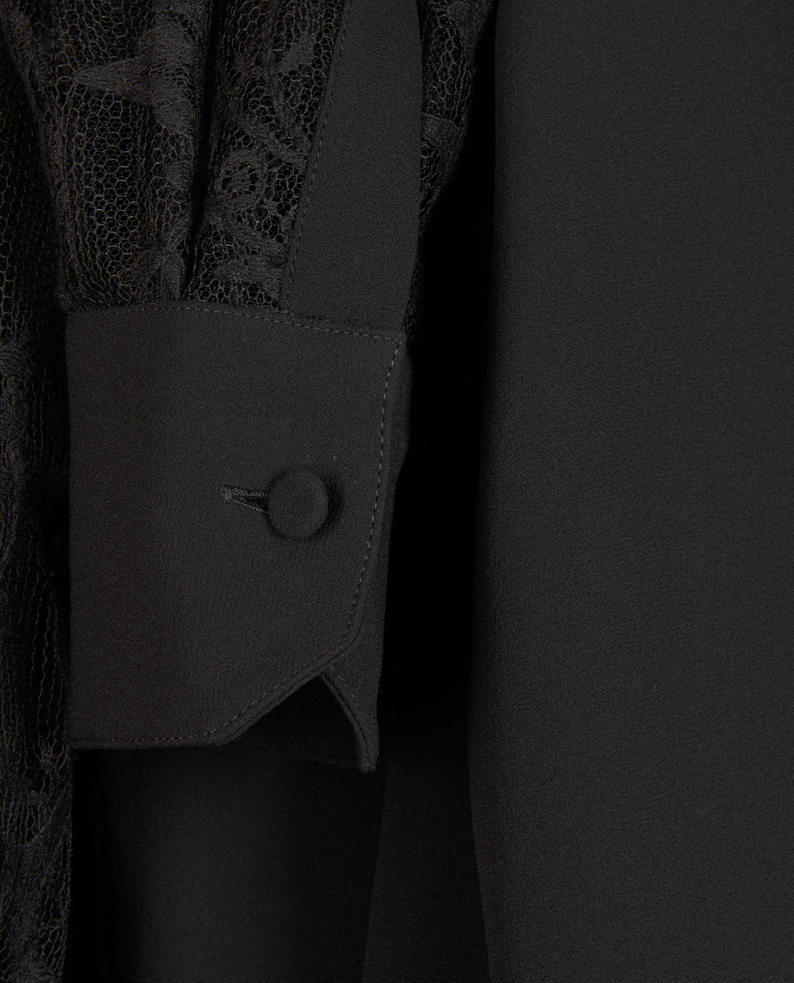 Alexander McQueen Lace Shirt, &pound;220, Clothing, Black, Silk, Other view
