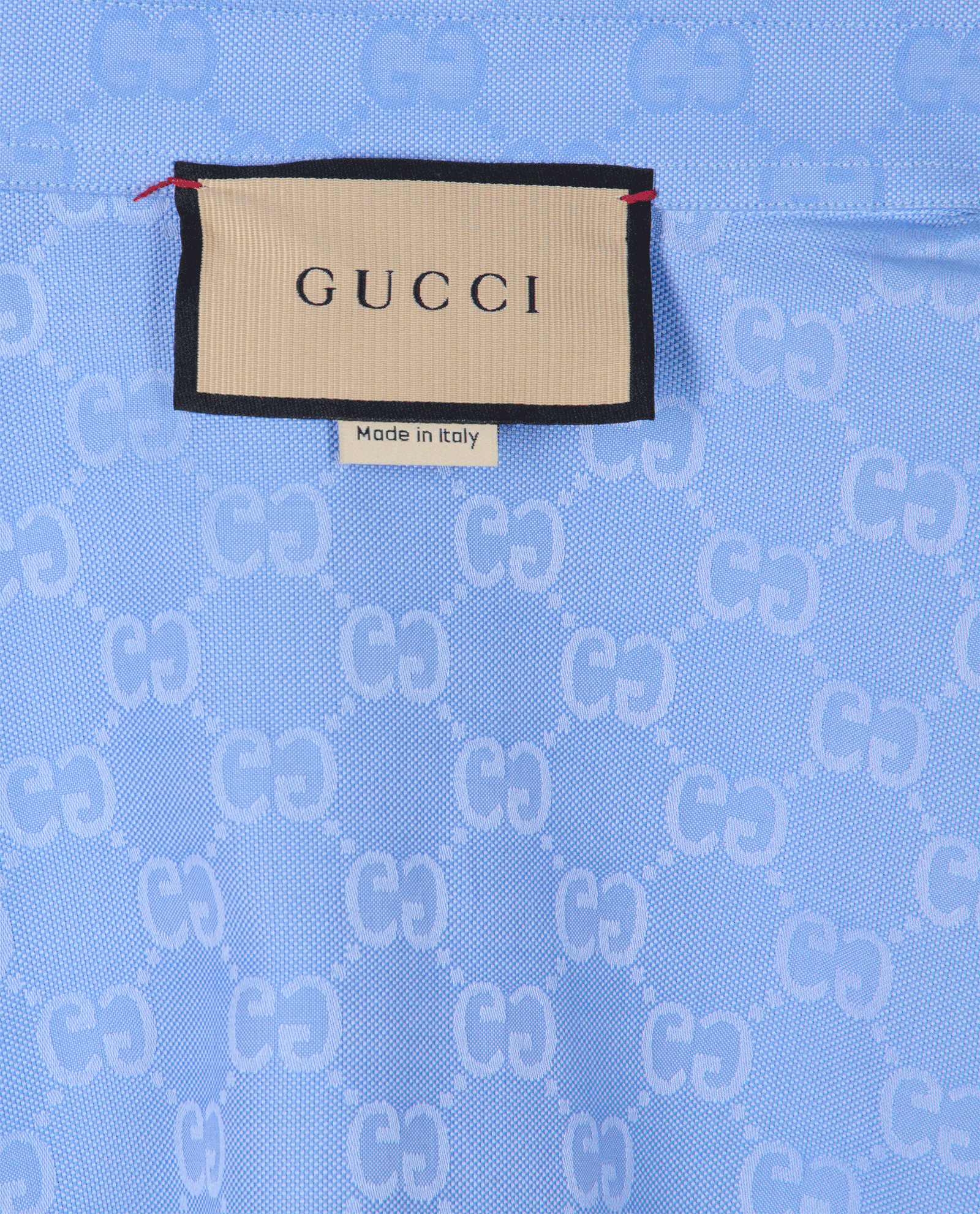 Gucci GG Supreme Oxford Shirt, &pound;350, Clothing, Blue, Cotton, Other view