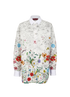 Gucci Fading Floral Shirt, &pound;350, Clothing, White, Cotton, Front view