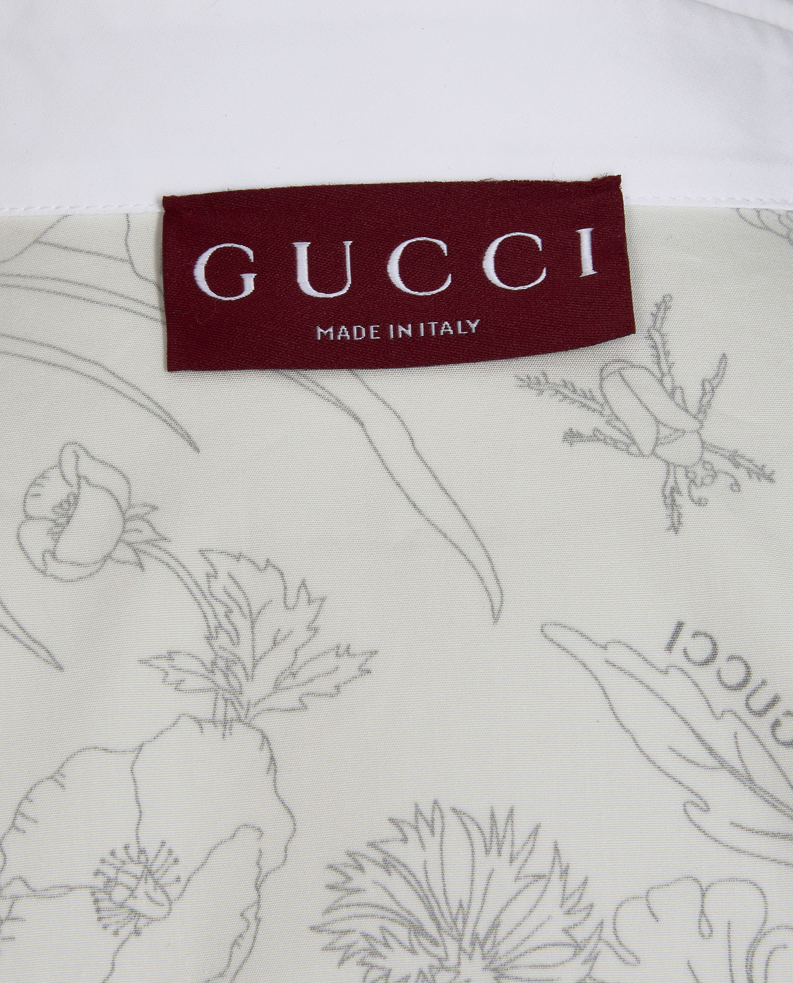 Gucci Fading Floral Shirt, &pound;350, Clothing, White, Cotton, Other view