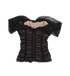 Self-Portrait Off The Shoulder Top, &pound;150, Clothing, Black, Polyester, Back view