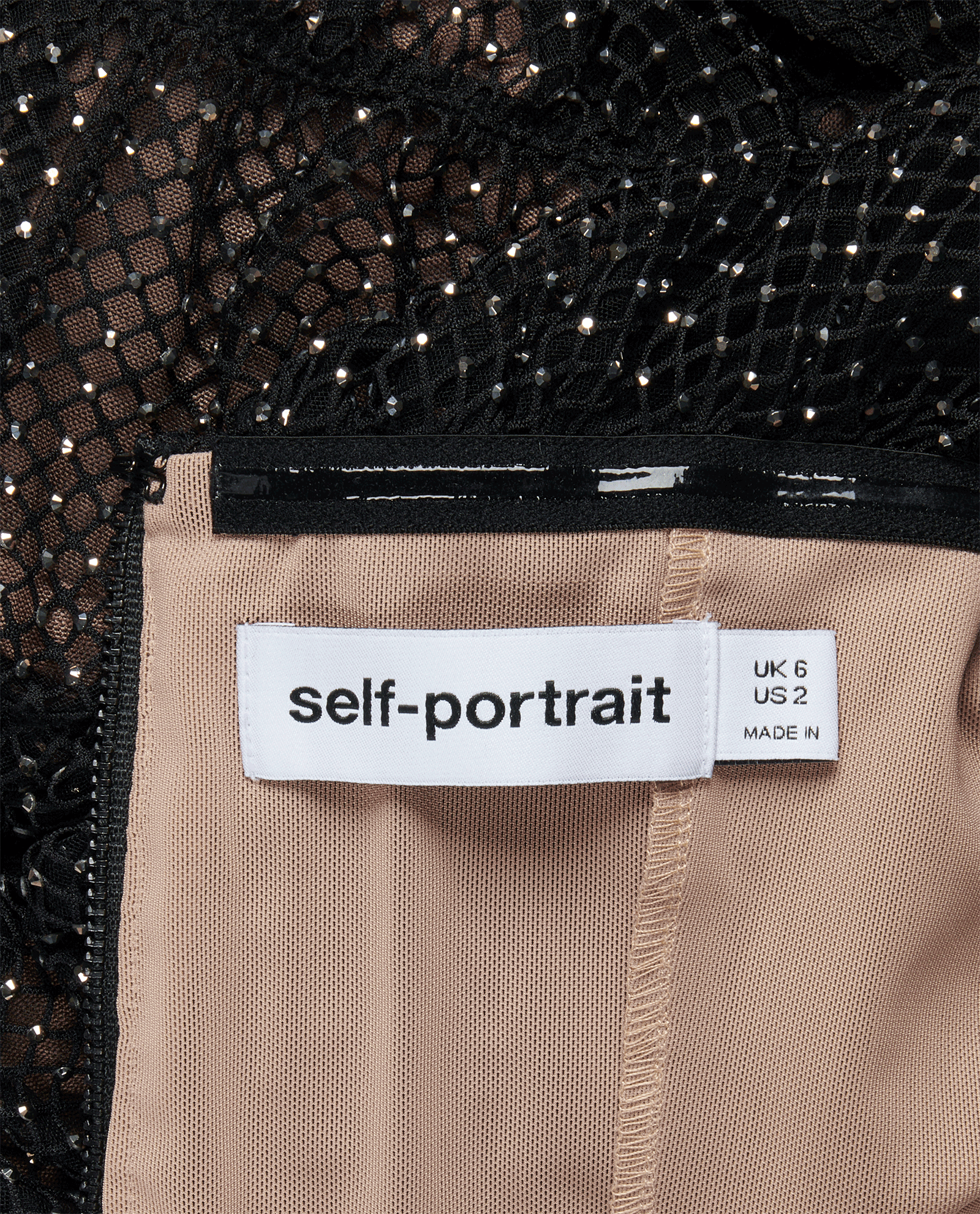 Self-Portrait Off The Shoulder Top, &pound;150, Clothing, Black, Polyester, Other view