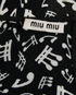 Miu Miu Music Note Blouse, &pound;190, Clothing, Black, Viscose, Other view