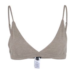 Joseph Stretched Bralette, Cashmere, Taupe, Sz L, 2*