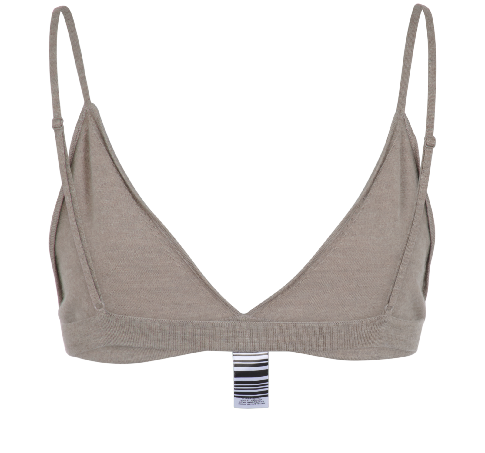 Joseph Stretched Bralette, &pound;90, Clothing, Taupe, Cashmere, Back view