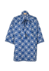 Gucci Neck Tie Horse Print Shirt, &pound;220, Clothing, Blue, Cotton, Front view
