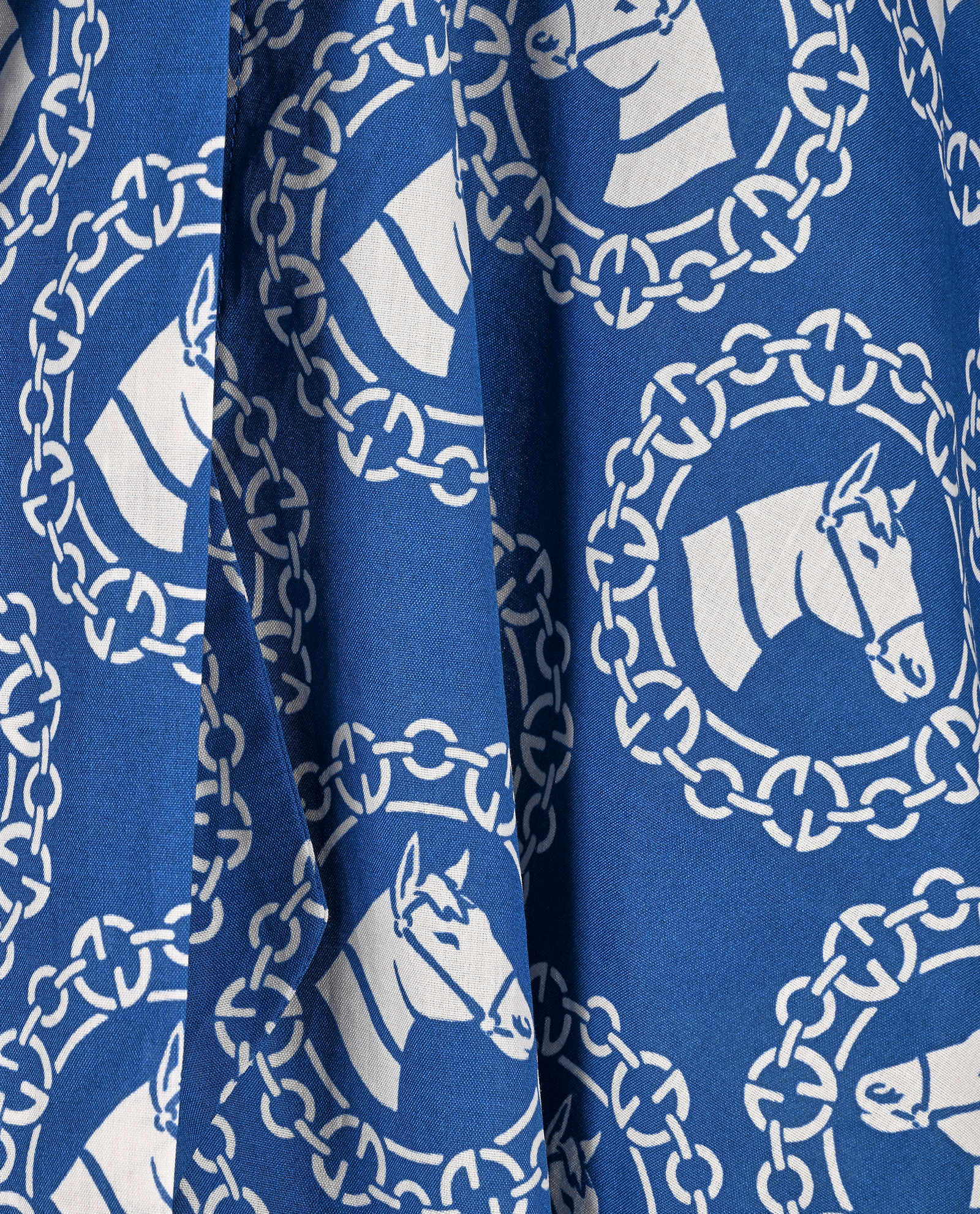 Gucci Neck Tie Horse Print Shirt, &pound;220, Clothing, Blue, Cotton, Other view