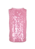 DSquared2 Sequin Sleeveless Top, &pound;150, Clothing, Pink, Polyester, Back view