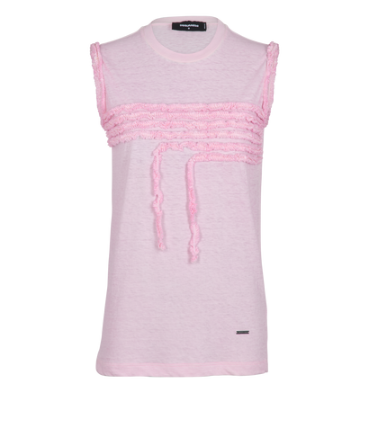DSquared2 Sleeveless Top, &pound;60, Clothing, Pink, Cotton, Front view