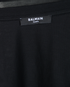 Balmain Crop T-Shirt, &pound;90, Clothing, Black, Cotton, Other view