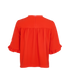 Ganni Ruffle Blouse, &pound;60, Clothing, Red, Polyester, Back view
