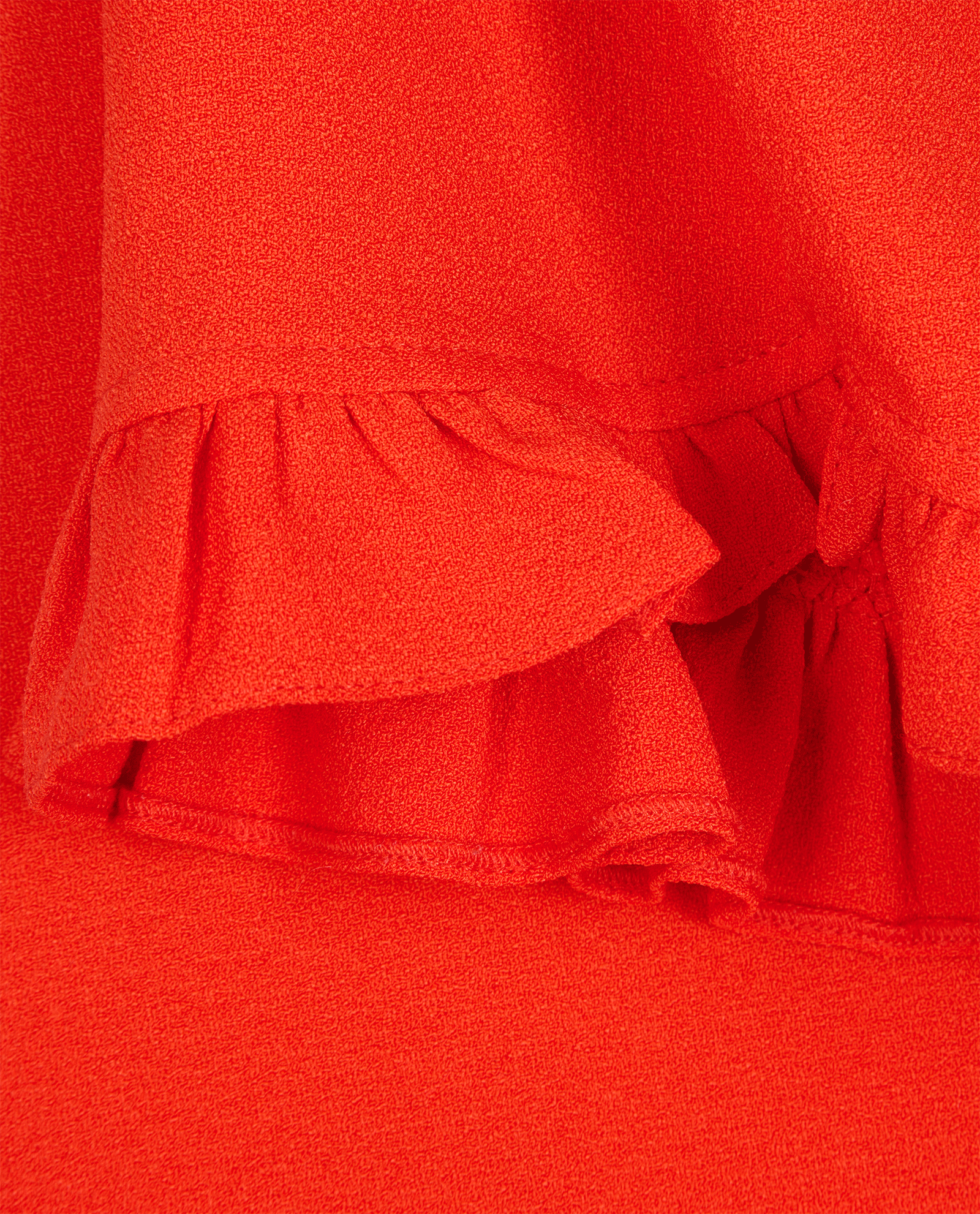 Ganni Ruffle Blouse, &pound;60, Clothing, Red, Polyester, Other view