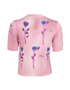 Gucci Floral Print Fine Knit Jumper, &pound;150, Clothing, Pink, Silk/Wool, Back view