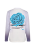 Burberry Roses Long Sleeve T-Shirt, &pound;150, Clothing, Purple, Polyester, Back view