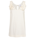 Chloe Sleeveless Top, &pound;130, Clothing, White, Polyester, Front view