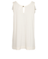 Chloe Sleeveless Top, &pound;130, Clothing, White, Polyester, Back view