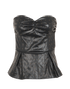 Rotate Strapless Peplum Top, &pound;110, Clothing, Black, Polyester, Front view