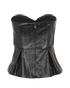 Rotate Strapless Peplum Top, &pound;110, Clothing, Black, Polyester, Back view