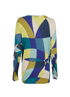Emilio Pucci Knot Front Top, &pound;110, Clothing, Blue/Green, Wool, Back view