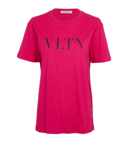 Valentino VLTN T-Shirt, Cotton, Pink, Sz XS, 3*