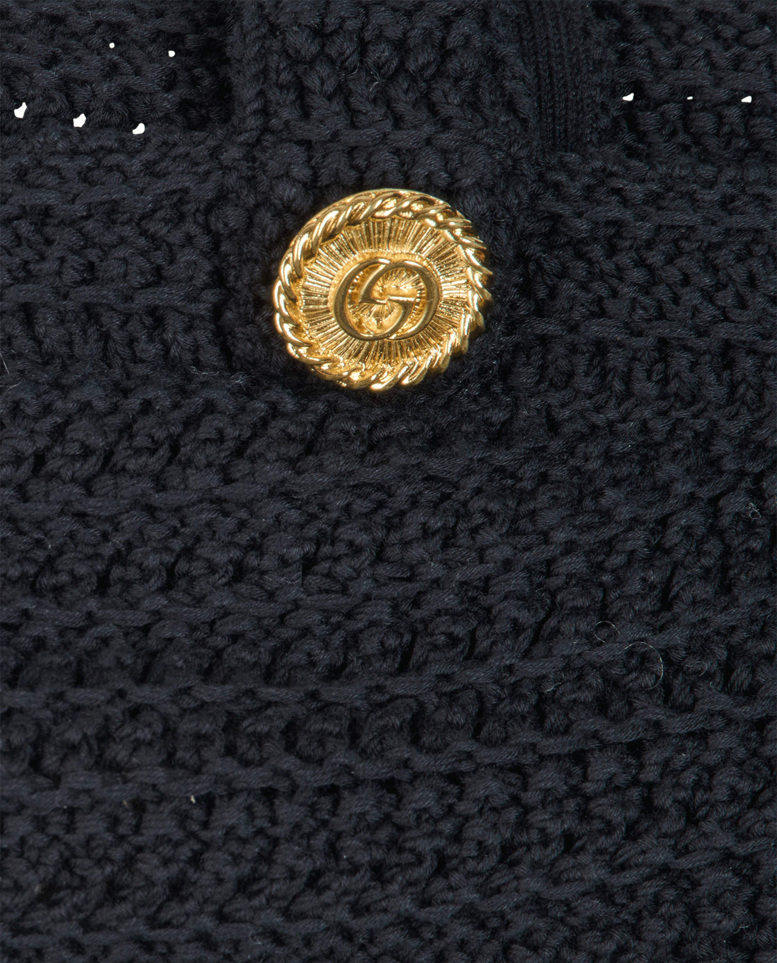 Gucci Crop Crochet Top, &pound;350, Clothing, Black, Cotton, Other view