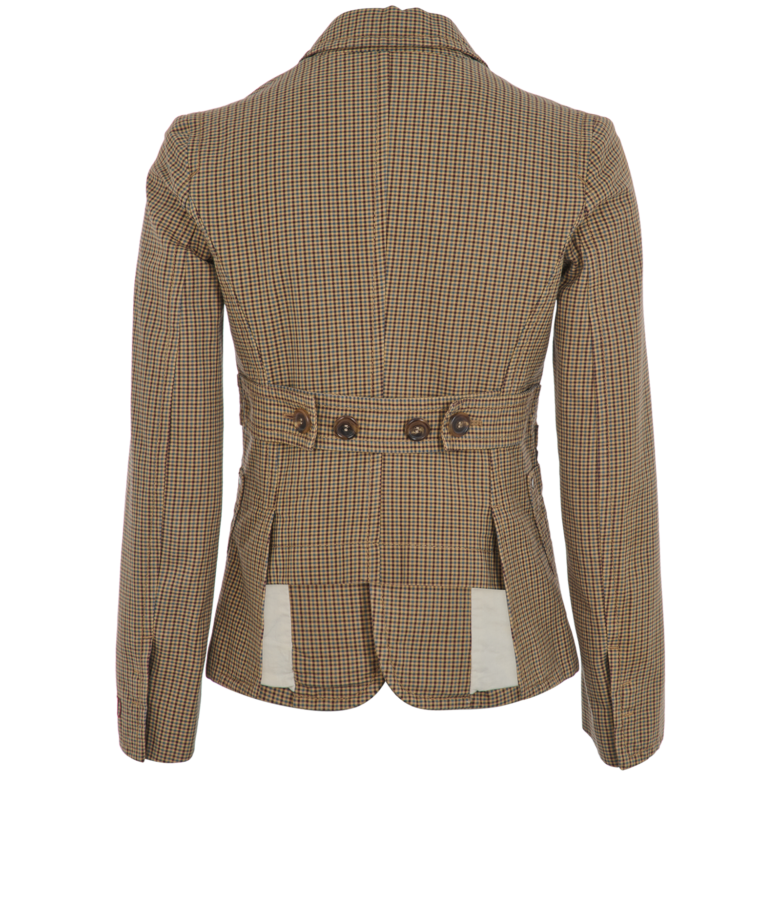 DSquared2 Long Sleeve Plaid Shirt, &pound;50, Clothing, Brown, Wool, Back view