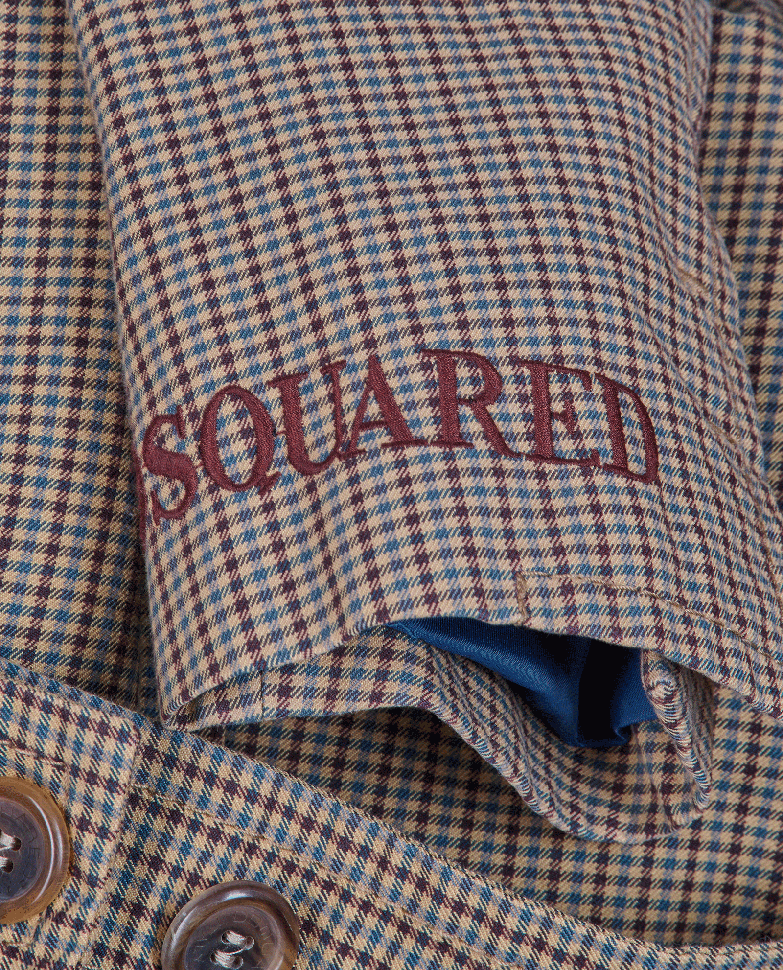DSquared2 Long Sleeve Plaid Shirt, &pound;50, Clothing, Brown, Wool, Other view
