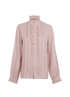 Gucci Frilly Shirt, &pound;210, Clothing, Pink, Silk, Front view