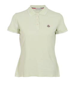 Moncler Maglia Polo Shirt, Cotton, Green, Sz M, 2*