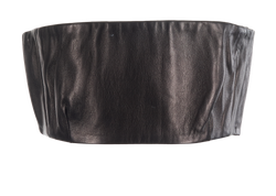 Gucci Bandeau Top, Leather, Black, UK2, 3*