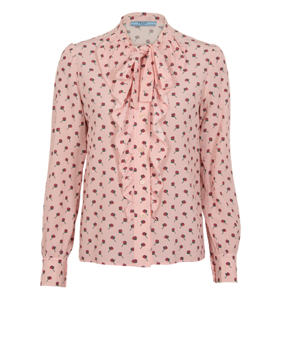 Prada Rose Blouse, &pound;160, Clothing, Pink, Silk, Front view