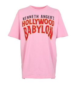 Gucci Hollywood Babylon T-Shirt, Cotton, Pink, Sz S, 2*