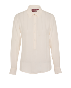 Gucci Regular Fit Shirt, Silk, Cream, UK4, 3*