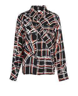Bottega Veneta Printed Shirt, Silk, Multi, UK8, 2*