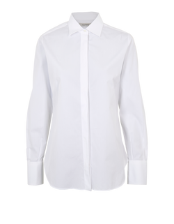 Valentino Button-Up Shirt, Cotton, White, UK14, 2*