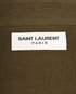 Saint Laurent Embroidered Raw-Trim Shirt, £230, Clothing, Green, Cotton/Linen, Other view