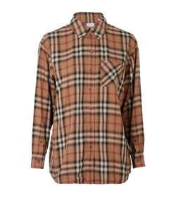 Burberry Nova Check Shirt, Cotton, Beige, UK6, 2*