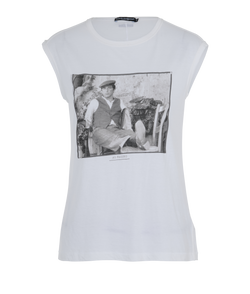 Dolce & Gabbana Al Pacino T-shirt, Cotton, Silk, White, UK6, 3*