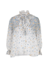 Zimmermann Floral Blouse, £195, Clothing, White, Linen, Front view