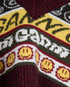 Ganni Graphic Log V-Neck Vest, &pound;90, Clothing, Burgundy/Yellow, Wool, Other view