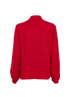 Gucci Decorative Bow Tie Collar Blouse, £230, Clothing, Red, Silk, Back view