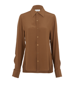 Saint Laurent Blouse, Silk, Brown, UK12, 2*