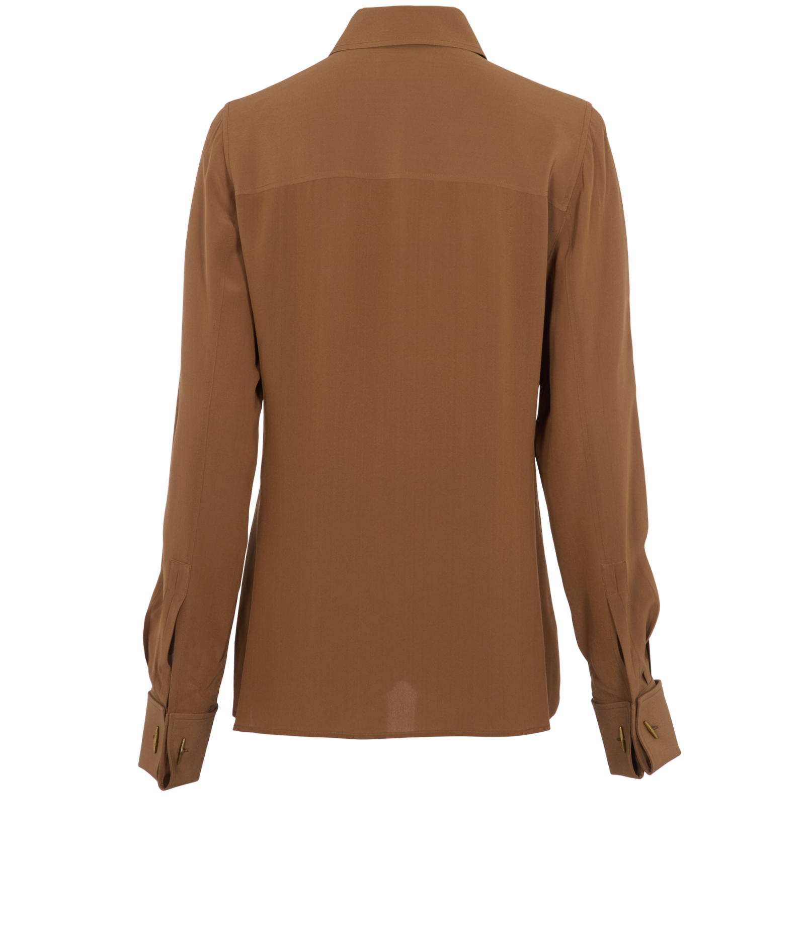 Saint Laurent Blouse, &pound;250, Clothing, Brown, Silk, Back view