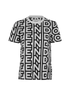 Fendi X Marc Jacobs Logo T-Shirt, £210, Clothing, Black/White, Cotton, Front view