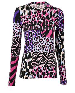 Versace Long Sleeved Top, Viscose, Multi, UK4, 2*