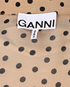 Ganni Polka Dot Tie-Neck Blouse, &pound;60, Clothing, Beige, Viscose, Other view