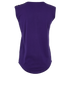 Balmain Button Details Vest, £75, Clothing, Purple, Cotton, Back view
